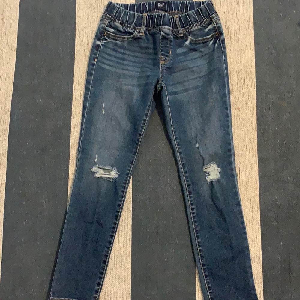 Three pairs of gap kids jeans for girls